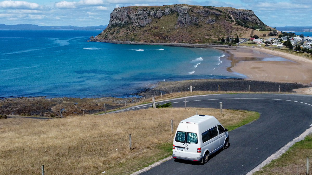 Friendly campervan rental in Northern Tasmania